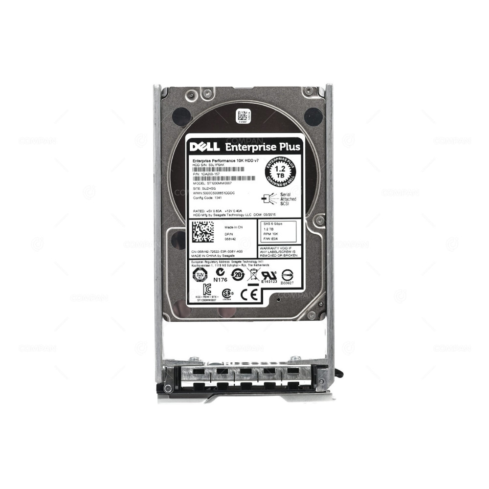 68V42 EQL DELL 1.2TB 10K SAS 6G 2.5" SFF FOR DELL POWERVAULT PS4100